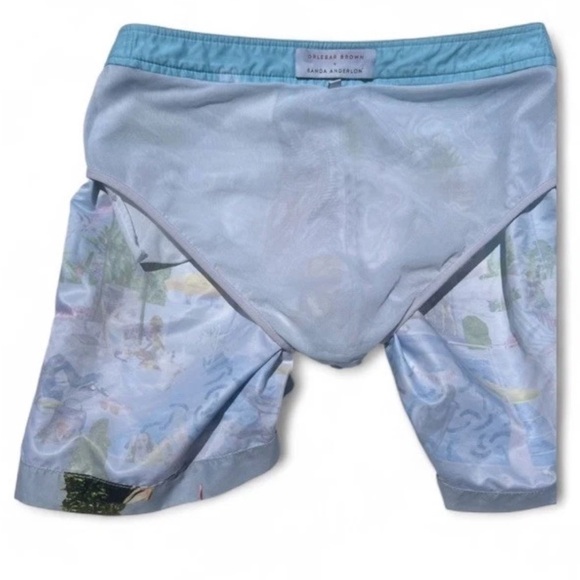 Orlebar Brown Bulldog Sanda Anderlon Pool Print Swim Shorts Size 30 - Picture 10 of 12
